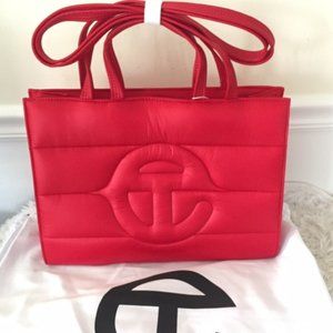 Telfar Medium Red Puff Shopper